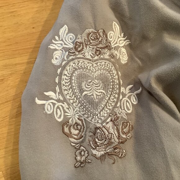 Vintage SM2 Tan Coat With Embroidery Sleeves And Bottom Lined Sz Large Y2K 90s - Picture 7 of 15